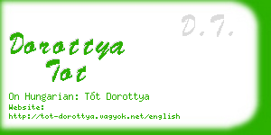 dorottya tot business card